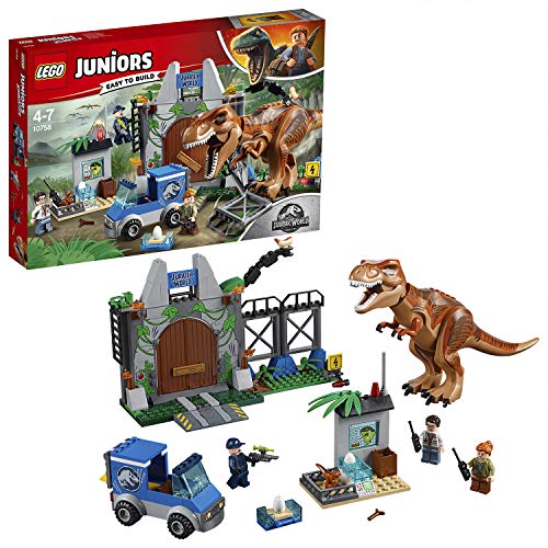 LEGO Juniors 10758 Fuga Do T-Rex (Jogos de Construção) LEGO - Blocos de encaixe - lego, juniors, 10758, fuga, t-rex, construção