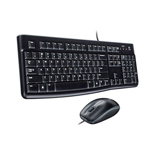Teclado LOGITECH MK120 (Com Cabo - Layout US) Logitech - Conjuntos de acessórios de computador - cabo, layout US