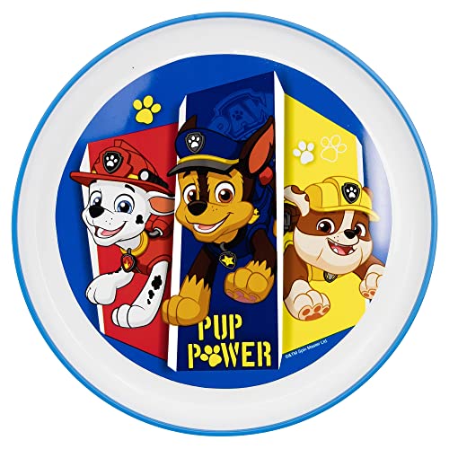 Prato Infantil Reutilizável Bicolor com Base Antiderrapante The Paw Patrol Stor - Pratos - reutilizável, bícolor, base antiderrapante, paw patrol