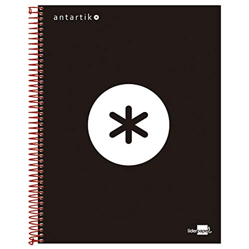 Caderno LIDERPOLIS Espiral (A4 - Preto - Quadriculado) Liderpapel - Cadernos e bloco de notas - a4, preto, quadriculado