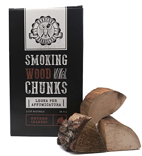 Madeira para Assar e Barbecar BBQ CHUNKS Alder STPR srl - Chips de fumo e pellets - madeira, barbecue, FSC, aromáticas