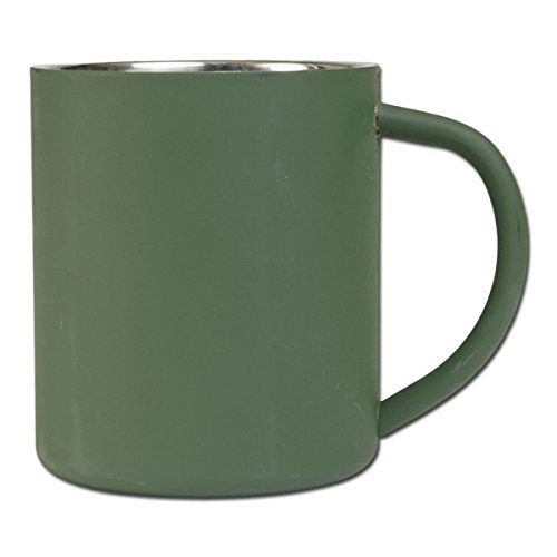 Garrafa Térmica MIL-TEC Olive (450 ml) - Verde MILTEC - Porta-alimentos e bebidas - garrafa térmica, mil-tec, olive, 450 ml, verde
