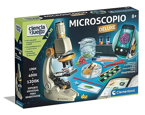 Jogo Didático CLEMENTONI Microscopio Smart Deluxe (Idade Mínima: 8) Clementoni S.p.A - Microscópios - microscópio, CLEMENTONI, smart deluxe, idade mínima 8, ferramenta científica