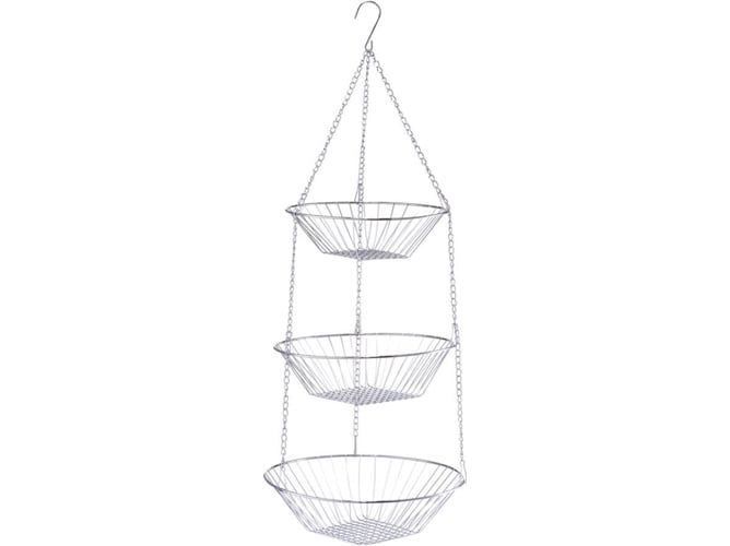 Cesto de Serviço ZELLER PRESENT 27325 (Inox) Zeller - Cestas - inox, metal