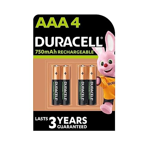 Pilhas Recarregáveis DURACELL AA/AAA (4 unidades) Duracell - Baterias de uso geral - recarregáveis, litio, durabilidade, alta performance