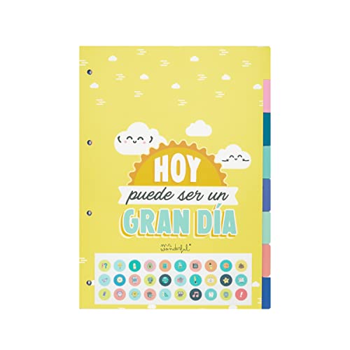 Separador de Arquivo MR. WONDERFUL 1 Peça Mr. Wonderful - Arquivos de armazenamento - decorativo, multicolor, cartão