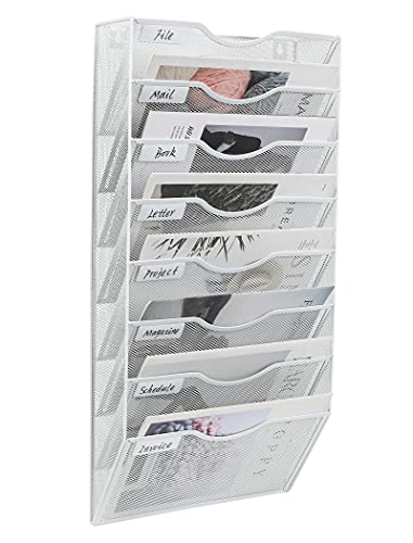 EasyPag 8 Níveis A4 Mala Branco (Recondicionado Como Novo) Baike - Suportes para revistas - 8 níveis, a4, branco, alça