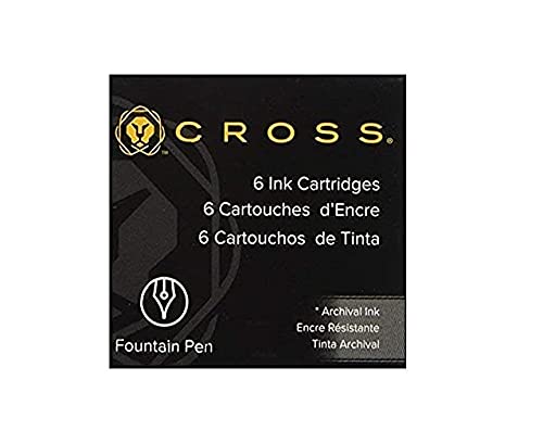 Tinteiro CROSS Classic 8920 Azul (6 unidades) Cross - Tinta e recargas de caneta - azul, jato de tinta, 6 unidades