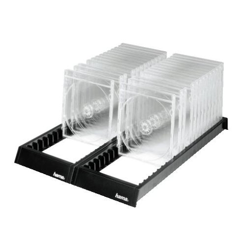 Hama Spirit Ii Prateado Preto Aço Inoxidável Hama - Estojos e organizadores de cd/dvd - 44 discos, preto, aço inoxidável