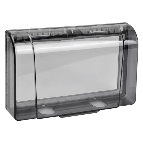 Protetor de Tomadas 86 Tipo 86 2X2M Transparente Roseyan - Fontes de alimentação elétrica - transparente, resistente à água, plástico