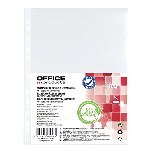 Pack 100 Capas de Revistas OFFICER PRODUCTS 21141155-90 PBS Connect Polska - Protetores de folhas - 100 capas, papel laminado, resistente ao pó, fácil de limpar