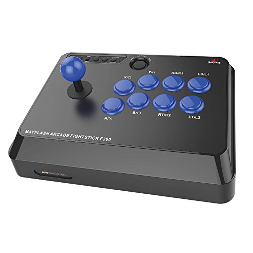 Joystick MAYFLASH F300 (Multiplataforma - USB) Mayflash - Controladores de jogo - joystick, arcade, 2 sticks, botões, compatível