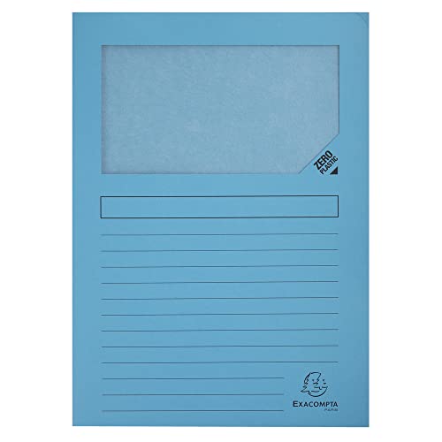 Exacompta 50162E pasta Polipropileno (PP), Polietileno (PE) Azul EXACOMPTA - Pastas e capas de relatório - pasta, polipropileno, pé, azul, a4