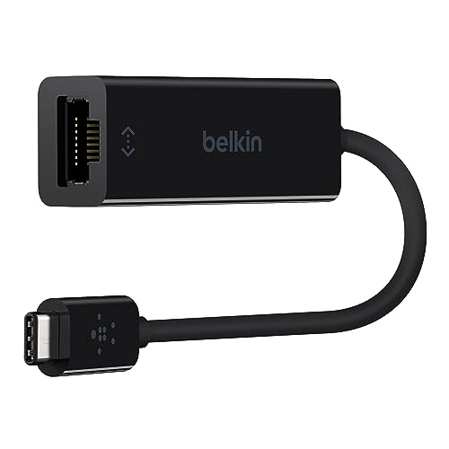 Adaptador BELKIN F7U099btBKG (USB-C - Preto) Belkin - Placas e adaptadores de rede - usb-c, gigabit ethernet, compacto