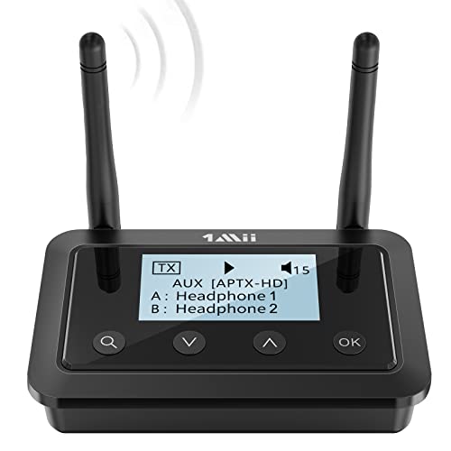 Adaptador Bluetooth 1MII B03+ (Bluetooth - Preto) 1Mii - Áudio - aptx, aptx hd, baixa latência, duais