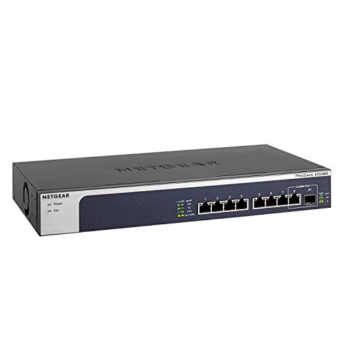 Switch NETGEAR XS508M-100PES L3 10G 8 Portas Netgear - Concentradores e comutadores - Switch, netgear, xs508m-100pes, l3, 10g, 8 portas