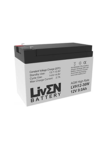 Bateria de Chumbo-Acido Liven 12V 9Ah C-20 Liven - Baterias - chumbo-ácido, 9ah, 12V, preto