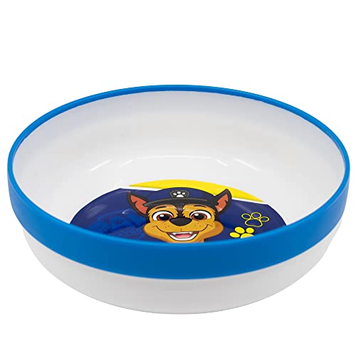 Prato Infantil Reutilizável Bicolor com Base Antiderrapante da Patrulha Pata Stor - Tigelas - prato infantil, reutilizável, bícolor, base antiderrapante, patrulha pata