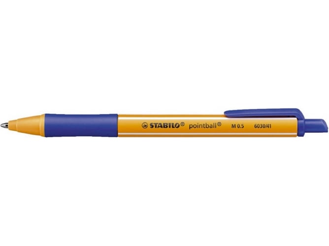 Esferográfica de Tinta Permanente STABILO Point Ball Azul Stabilo - Canetas - tinta permanente, resistente ao calor, recarregável, traço 0,5mm