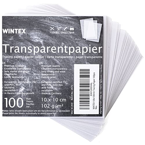 Papel Impressão WINTEX Transparente (10 x 10 cm) eSpring GmbH - Papel de impressora e copiadora - transparente, 10 x 10 cm