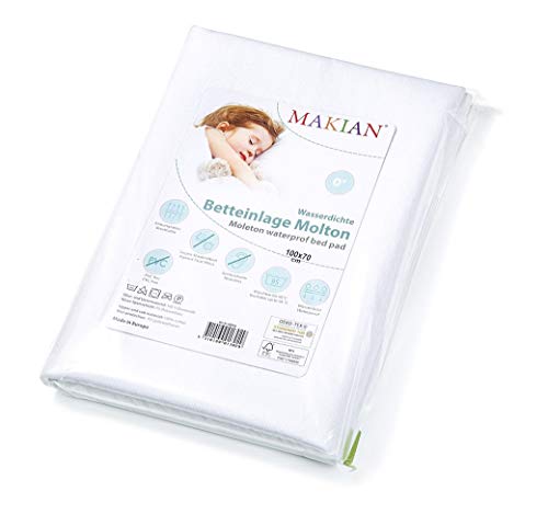 Protetor de Colchão para Berço MAKIAN (Branco) Makian - Roupa de cama e cama - colchão, berço, branco