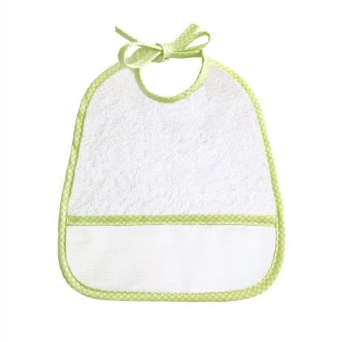 Bolsa de Embalar para Bordar OBABY Vichy Verde El Mercadillo en Casa - Babetes - algodão, vichy verde, aida incorporada, 22x25 cm