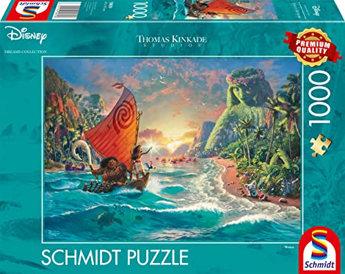 Puzzle SCHMIDT SPIELE 58030 (Idade Mínima Recomendada: 14 anos) Schmidt Spiele - Jogos - puzzle, 1000 peças, moana, thomas kinkade, 70x50cm