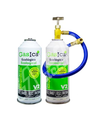 Ralertreik Pack Gasica V2 2 Unidades 1L 3 Kg Ralertreik - Eletrodomésticos - 1L, 3kg, R22/R407/R410A, R290