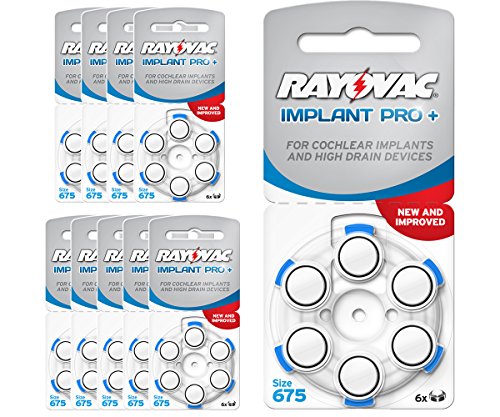 Pilhas Auditivas RAYOVAC Implant Pro+/AE675 Rayovac - Baterias - pilhas auditivas, rayovac, implant pro+, ae675