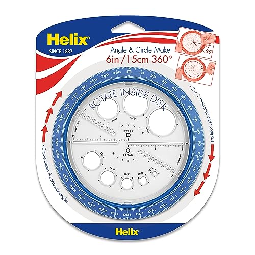 Máquina para Cortar Círculos e Ángulos HELIX 36002 Helix - Transferidores - cortar círculos, cortar ángulos, alumínio