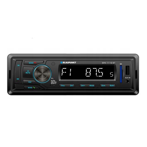 Autorrádio BLAUPUNKT BPA1119BT (Bluetooth Mãos Livres - 1 USB - Preto) Blaupunkt - Aparelhos de áudio e vídeo para veículos e sistemas de painel - bluetooth, usb, rádio FM, altifalantes, visor