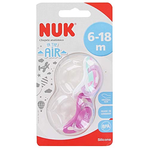 Chupeta NUK First Choice T2 (0-6 meses) Rosa NUK - Cuidados com a higiene oral - silicone, anatómico, ventilação, 0-6 meses