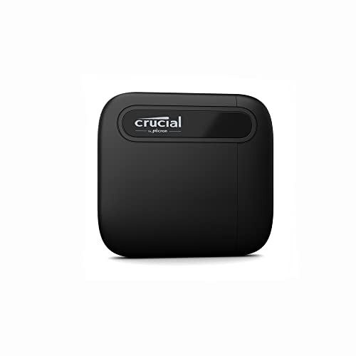 Disco SSD Externo CRUCIAL X6 (Preto - 256 GB - USB 3.1) Crucial - Discos rígidos - 256 GB, USB 3.1, USB Type-C