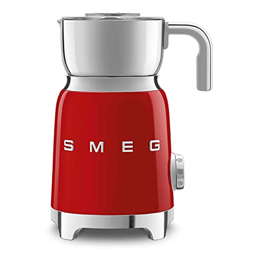 Batedeira SMEG MFF01RDEU (Capacidade 3.5 L) Smeg - Jarros de espumar - 3.5 L, vermelho, aço inoxidável