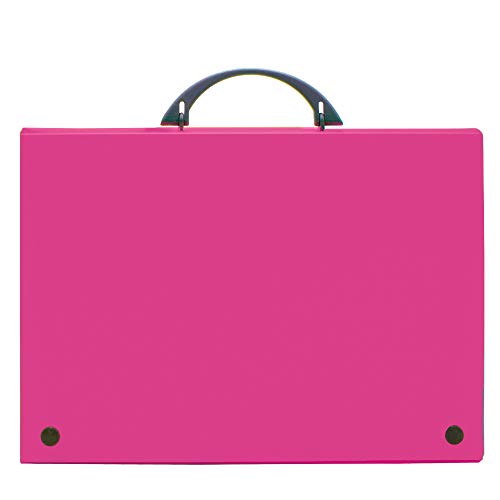 Mala Escolar Fluor Polipropileno Opaco 35X24X40 Rosa Grafoplas del Noroeste,S.A. - Pastas - polipropileno, opaco, rosa, 35x24x40