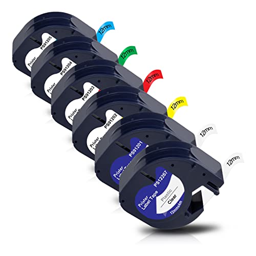 Fita para Etiquetadora DYMO 12mm, 4m (91201) Pristar - Fitas de etiquetas e recargas - fita, etiquetadora, dymo, 12mm, 4m