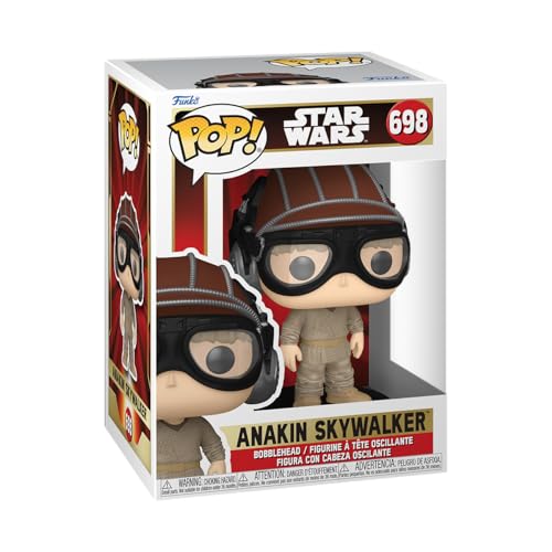 Figura FUNKO Pop! Star Wars Ep. I Anakin w/ Helmet Funko - Brinquedos - anakin, capacete, óculos de corrida, vinil