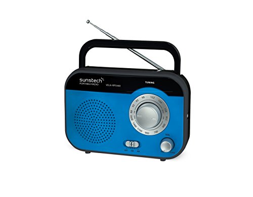 Rádio SUNSTECH RPS560RD (Azul - Digital - FM/AM - Pilhas) SUNSTECH - Radios - digital, fm/am, pilhas