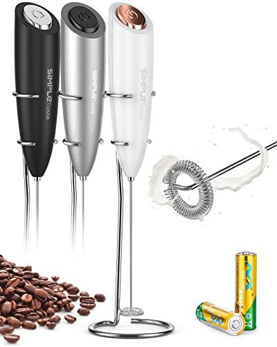 Batedor de Leite Elétrico com Suporte Aço Inoxidável SimpleTaste - Espumadores de leite e vaporizadores - elétrico, aço inoxidável, suporte