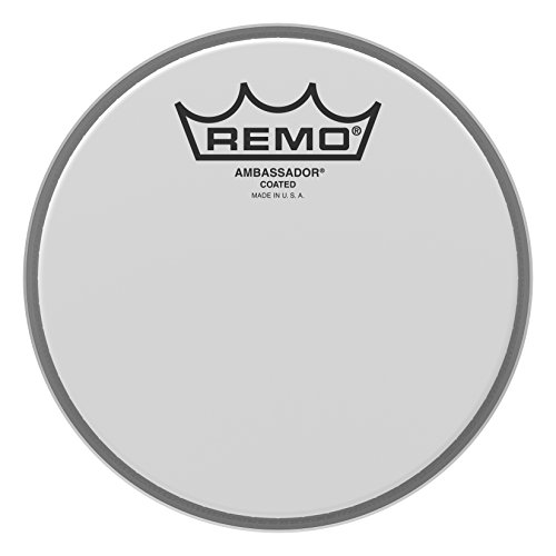 Parche Remo Ambassador Ba-0106-00 (Recondicionado Como Novo) Remo - Peles de tambor - alta qualidade, mymar revestido, som rico, recondicionado