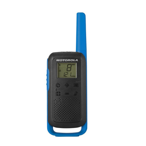 Walkie-Talkie MOTOROLA T62 Pack (16 Canais) Motorola - Rádios bidirecionais - 16 canais, visor retroiluminado, alimentação dupla, carga usb
