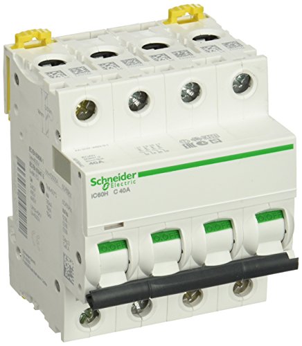 Disjuntor Schneider Electric A9F89440 | Cinzento (Electricidade e Domótica) Schneider - Interruptores elétricos - automático, 10kA, 50/60Hz, 4 módulos