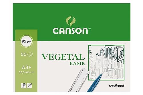 Bloco de Desenho CANSON Bloc encollado (A3+) Fila - Papel de arte e artesanato - a3, papel vegetal, resistente à água