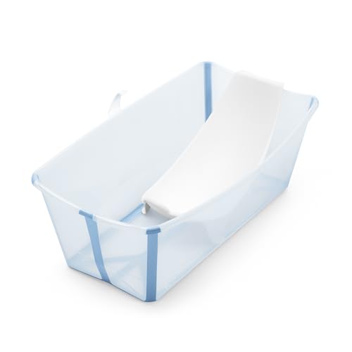 Caixa de Banho STOKKE Flexi Bath Bundle (Azul) Stokke - Móveis para bebês e crianças pequenas - banheira, pés adaptáveis, 3 posições, bebé