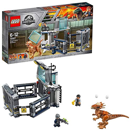 LEGO Jurassic World: Escape of the Stygimoloch - 75927 (Idade Mínima: 6) LEGO - Blocos de encaixe - stygiomoloch, laboratório, computador, chávenas amarelas