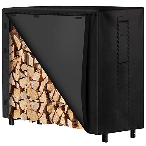 Cobertura de Madeira Amagabeli 122cm x 61cm x 107cm | Oxford Amagabeli Garden Home - Suportes de lenha e transportadores - 122cm x 61cm x 107cm, 28m³, Oxford 600D, ventilador duplo