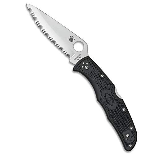 Faca Spyderco Endura C10SBK | Preto (Ferramentas de Cozinha) Spyderco - Facas de caça e sobrevivência - inox, preto, 9.6 cm, espiga