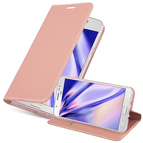 Capa Samsung Galaxy J7 2016 AVIZAR Wallet Rosa CADORABO - Capas para telemóveis - livro, anti-estática, proteção, rosa