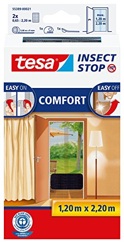 Mosquiteiro de Janela TESA Insect Stop Comfort - 1 Unidade (Cinzento) TESA - Redes mosquiteiras e telas anti-insetos - anti-insetos, resistente à água, prateado, montável