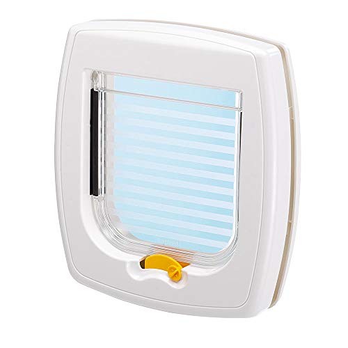 Porta para Cão FERPLAST Swing 1 (Branco) FERPLAST - Portas para animais de estimação - plástico resistente, fecho duplo, extensível, modular